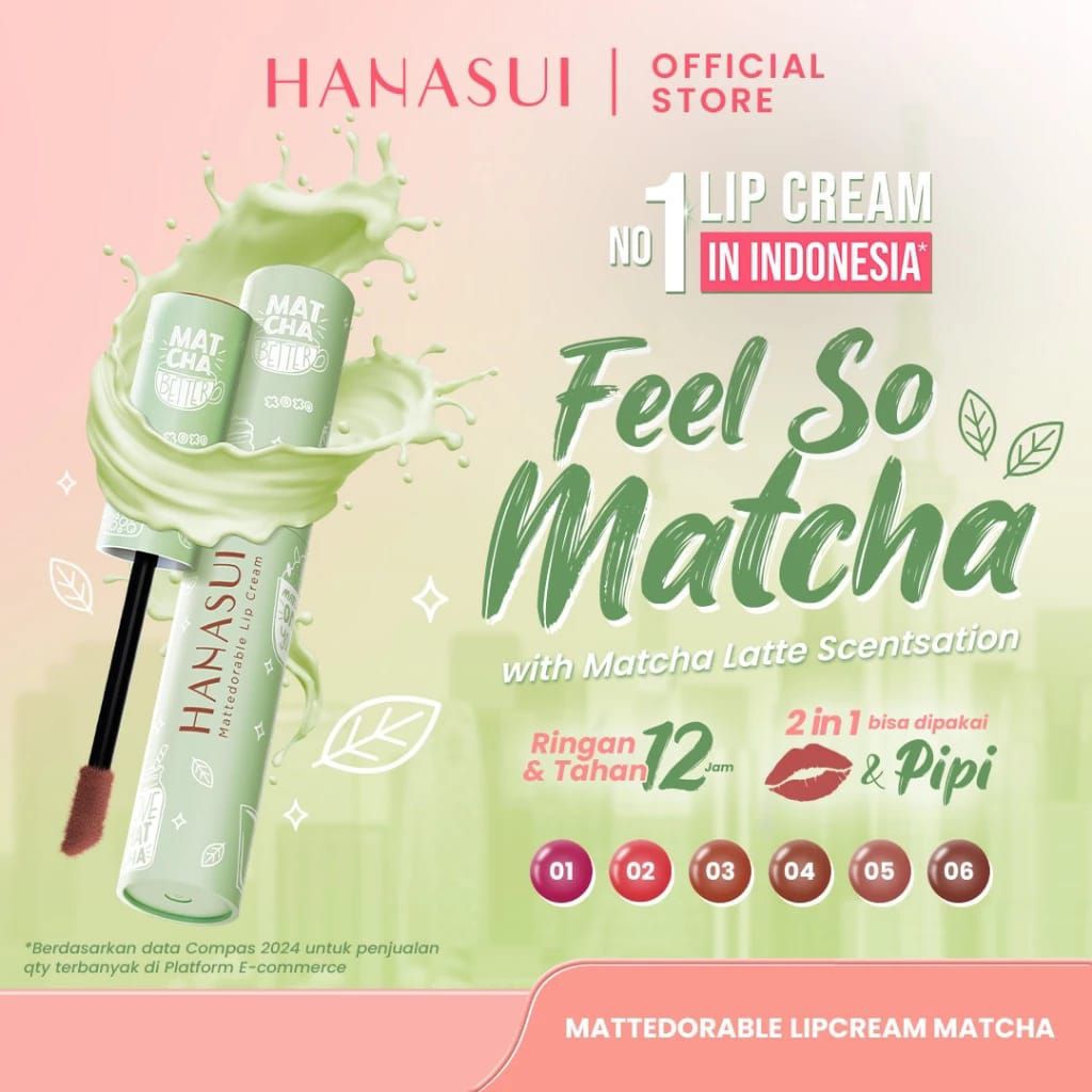 Hanasui Lip Cream Matcha Latte