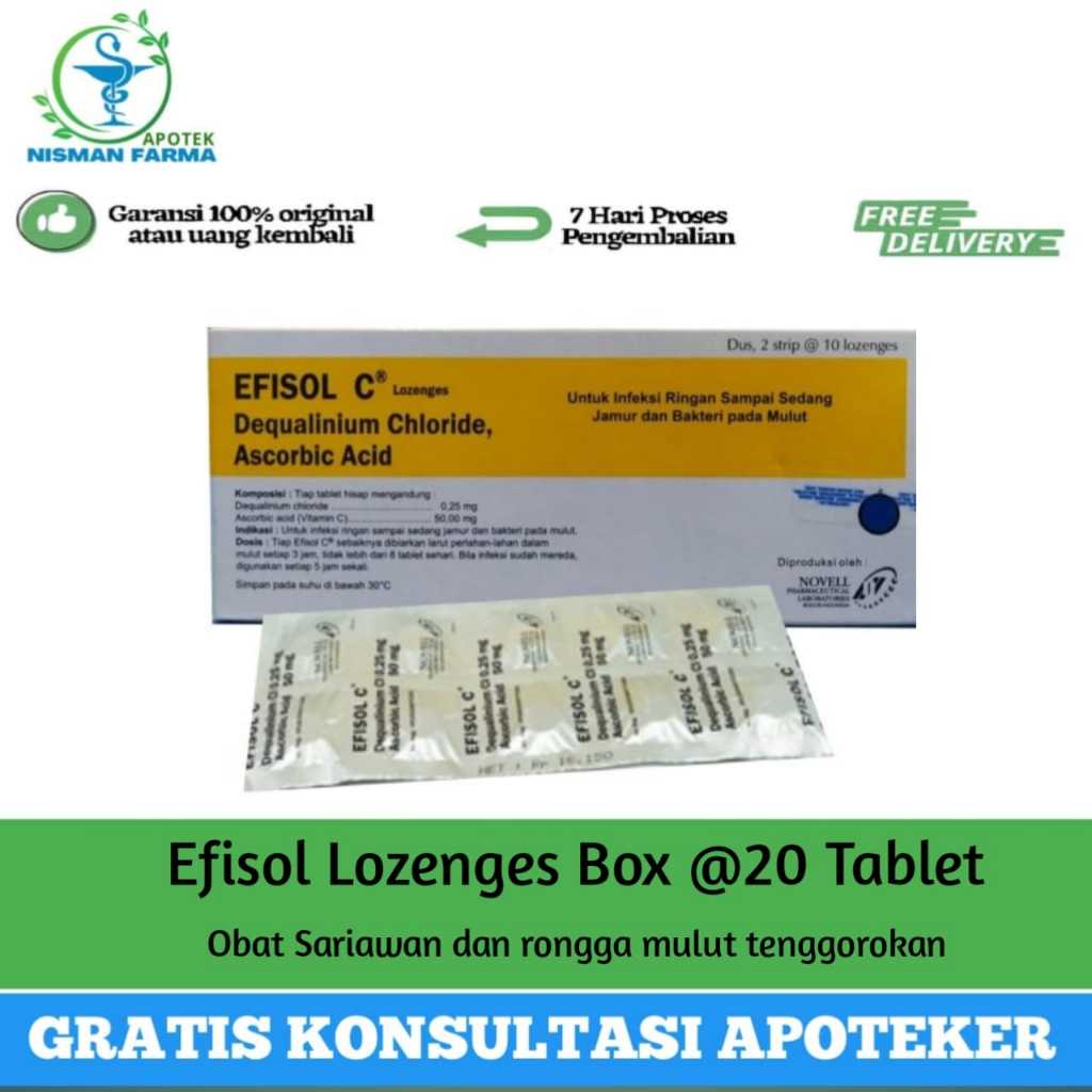 EFISOL LOZENGES 1BOX ISI 20 TABLET