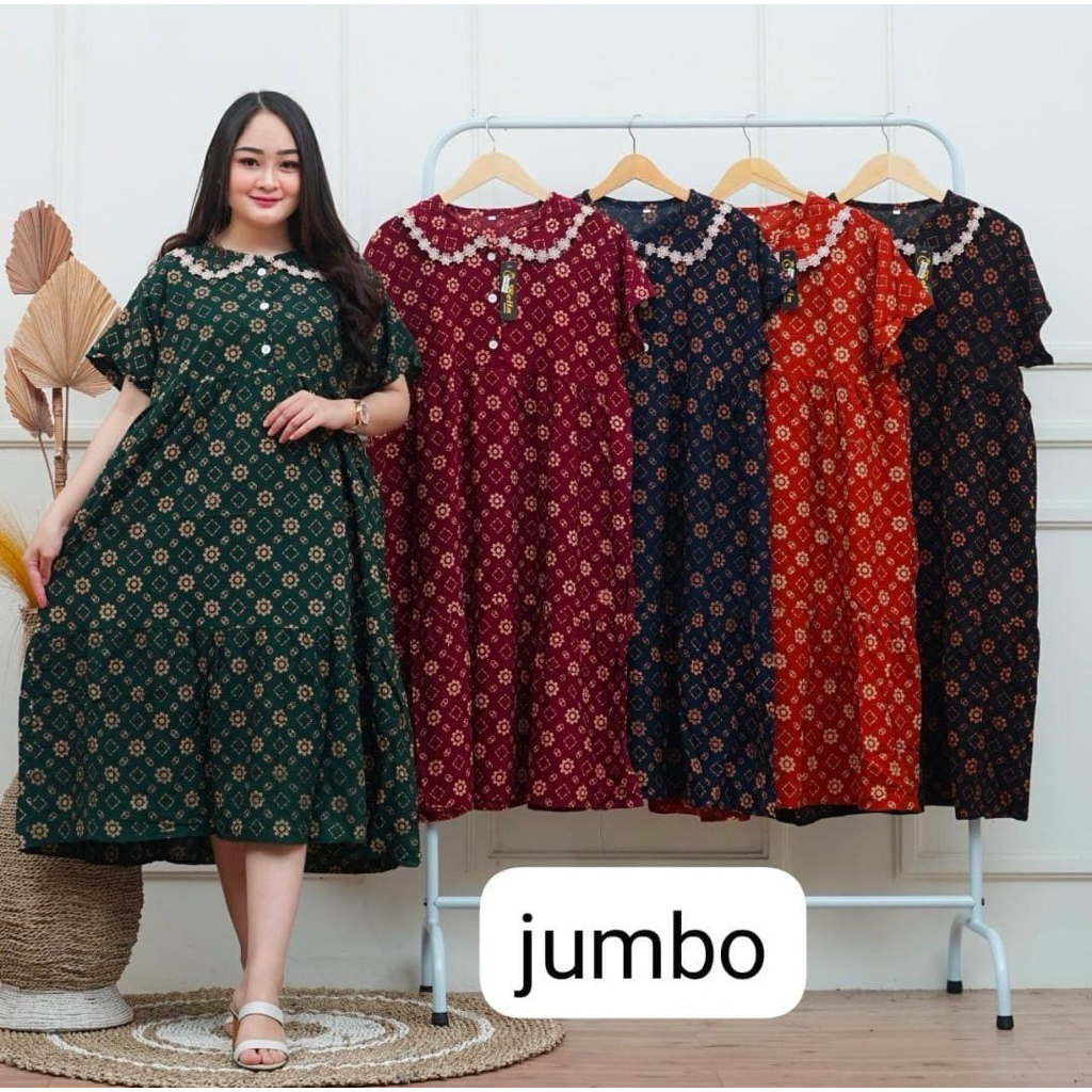 Daster jumbo payung motif