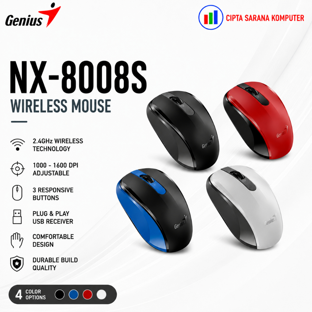 Genius Wireless Silent Mouse NX8008S