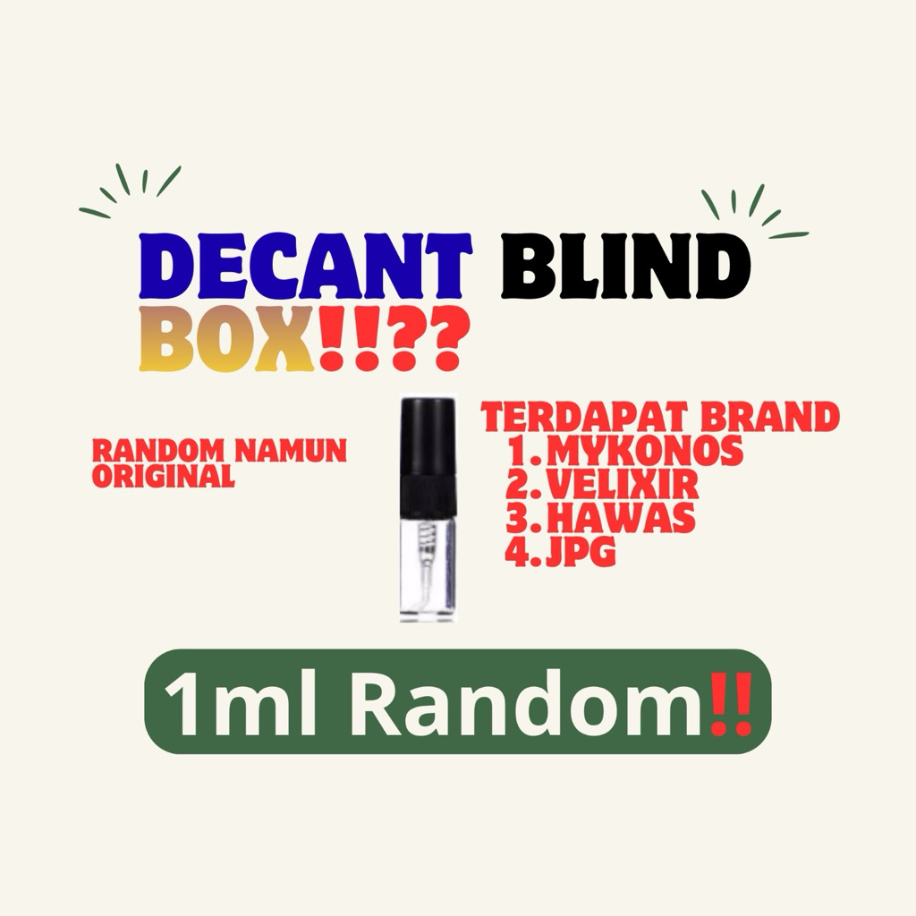 Blind Box Decant 1ML Original By Rell