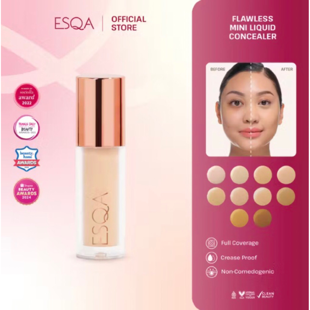ESQA Flawless Liquid Mini Concealer 1,5gr