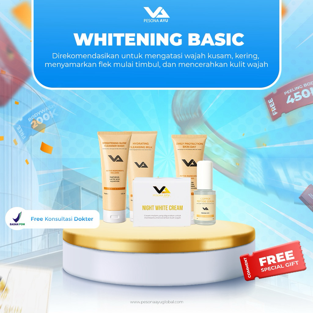 Paket skincare Whitening Basic