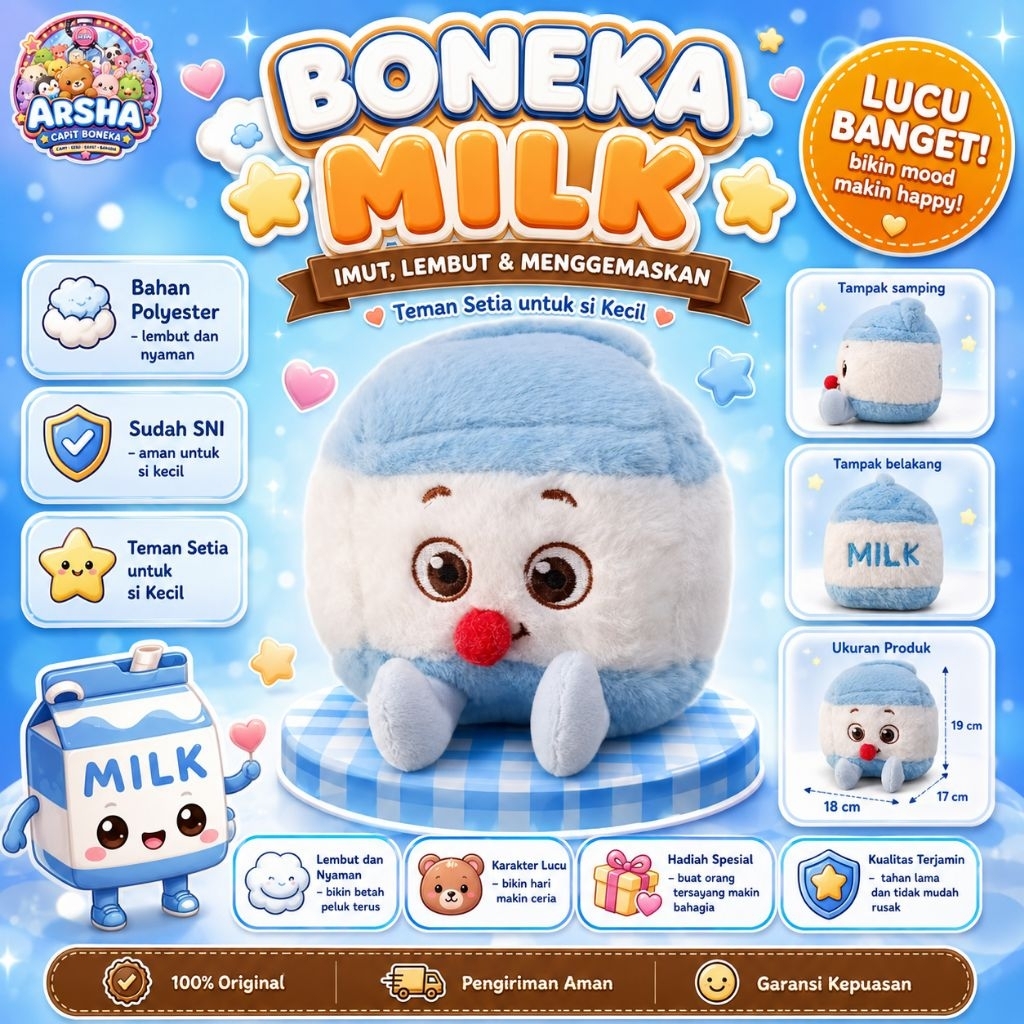 Boneka Capit FuniFun Ohsome Capit Boneka Milk