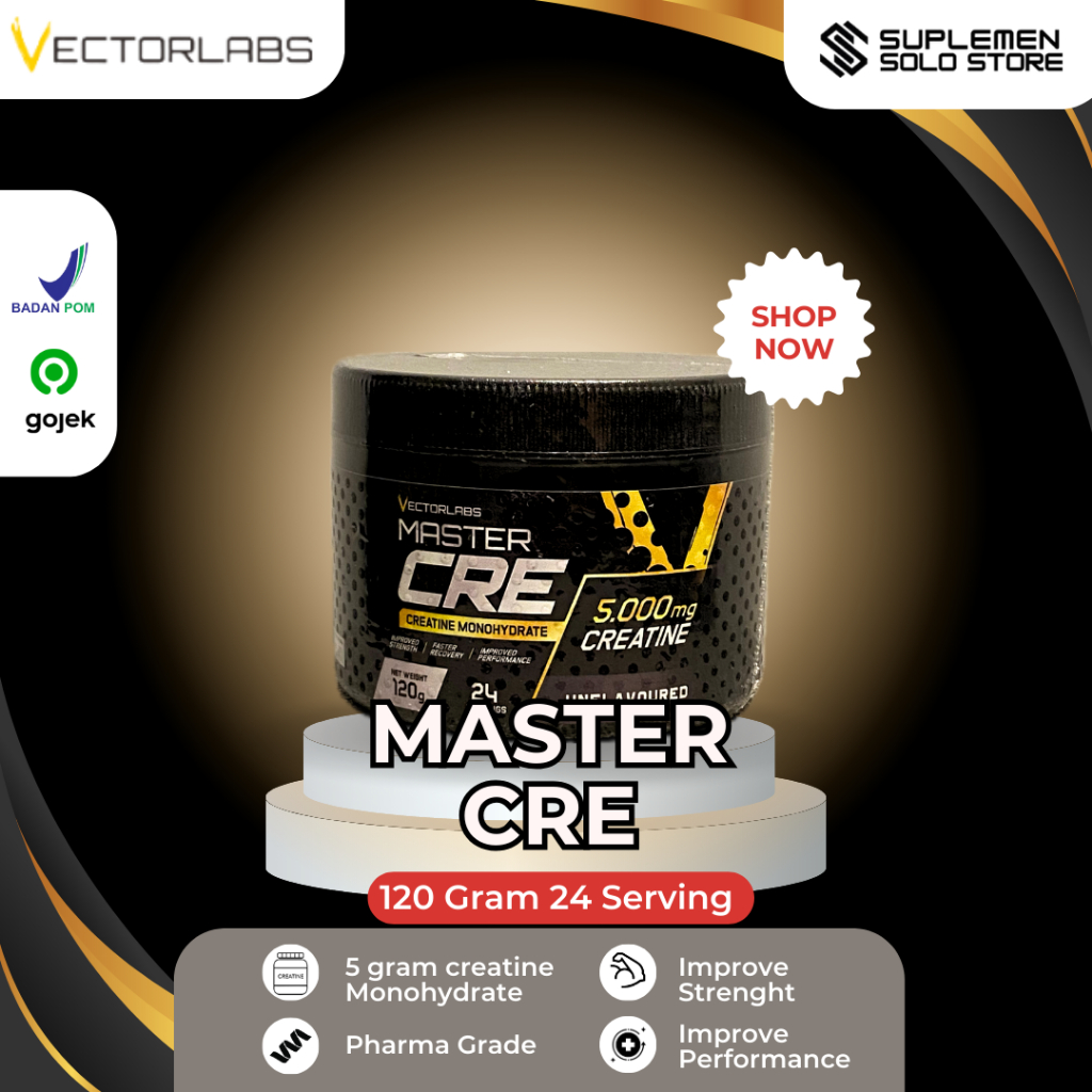 VECTORLABS Master Cre 300 Gram Creatine Monohydrate
