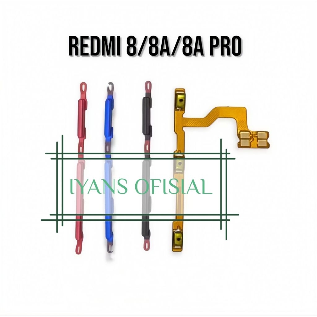 TOMBOL KOMPLIT REDMI 8,8A dan 8A pro