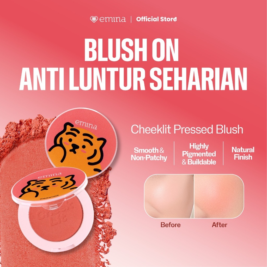 EMINA Cheeklit Pressed Blush On 3.5g