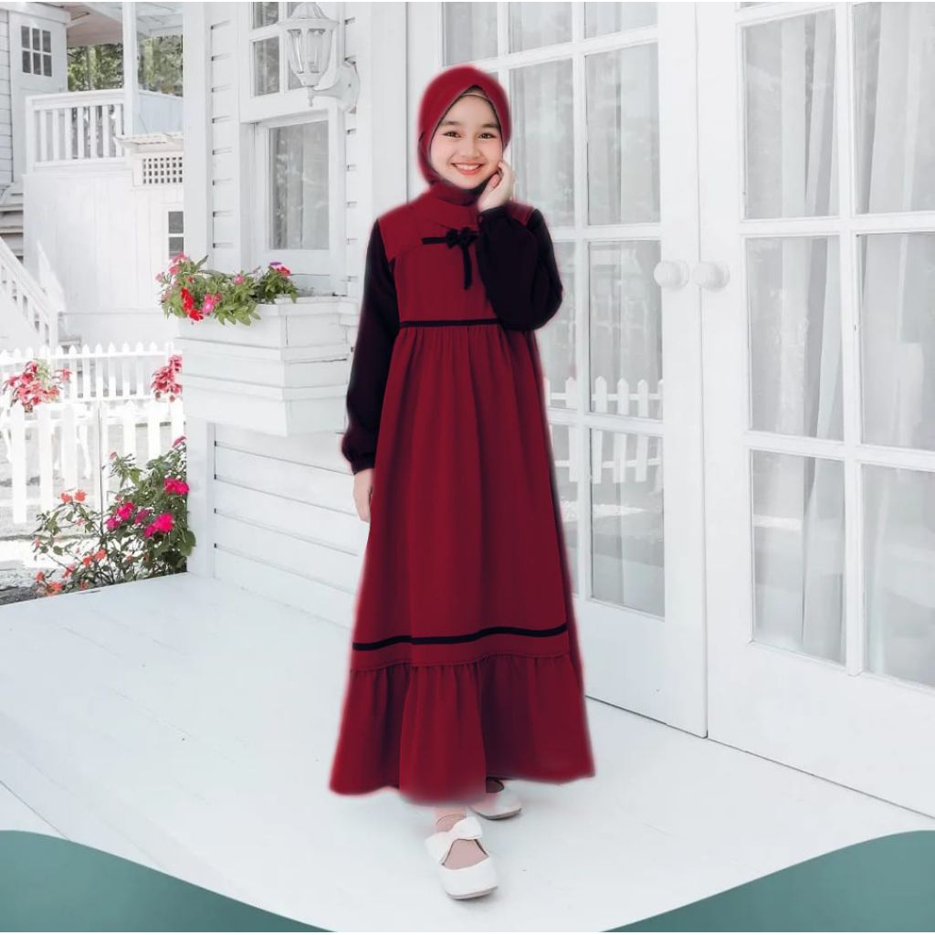 Gamis anak model ootd 3-4/5-6/7-8