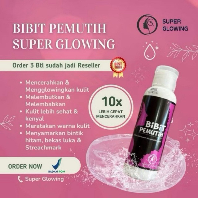 bibit  pemutih Super glowing 0riginal 100%