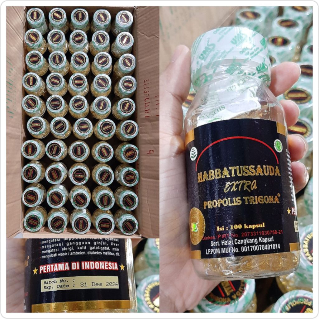 Habbatussauda Extra Propolis Trigona 100 Kapsul