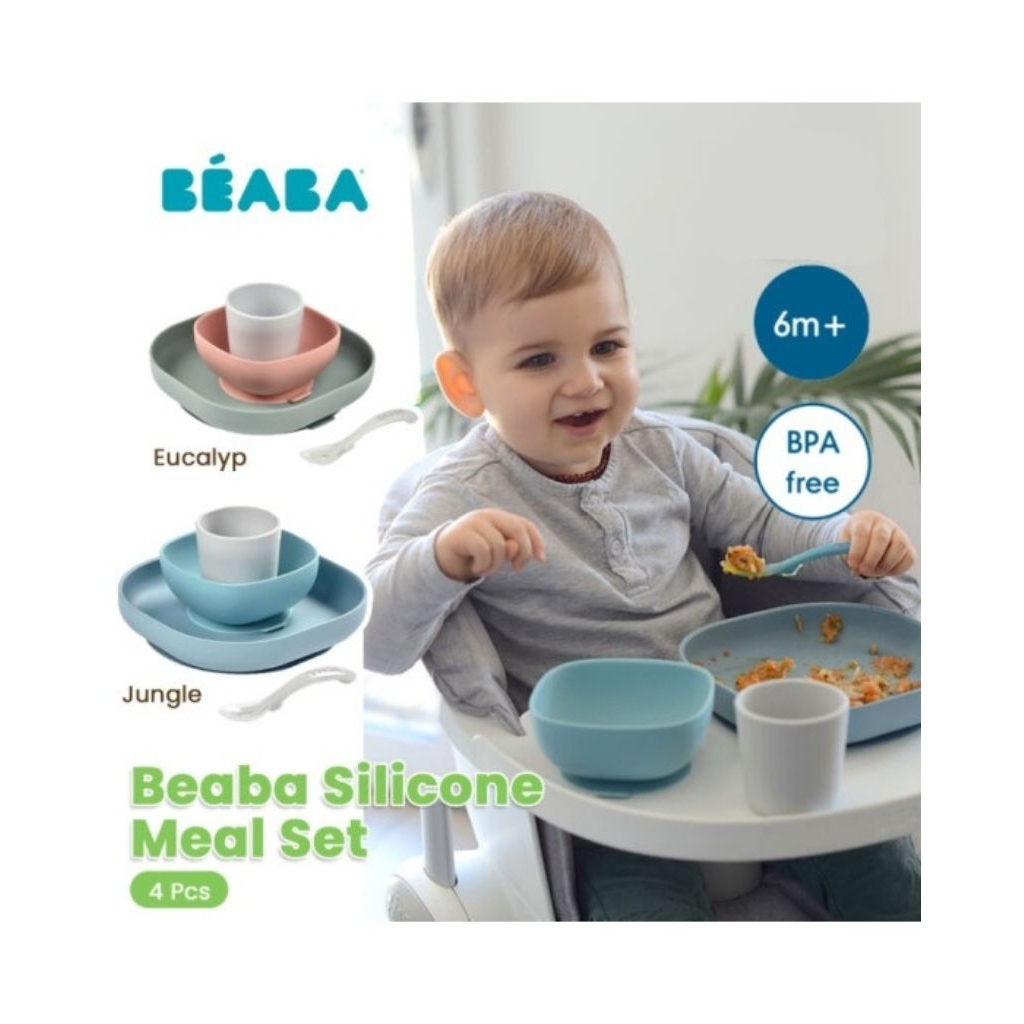 BÈABA Silicone Meal Set 4Pcs New