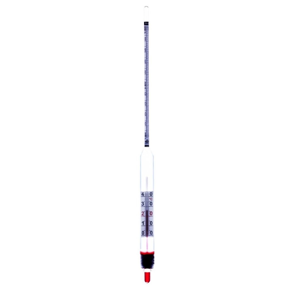Hydrometer Thermometer Allafrance Density General Purpose Hydrometer with Thermometer