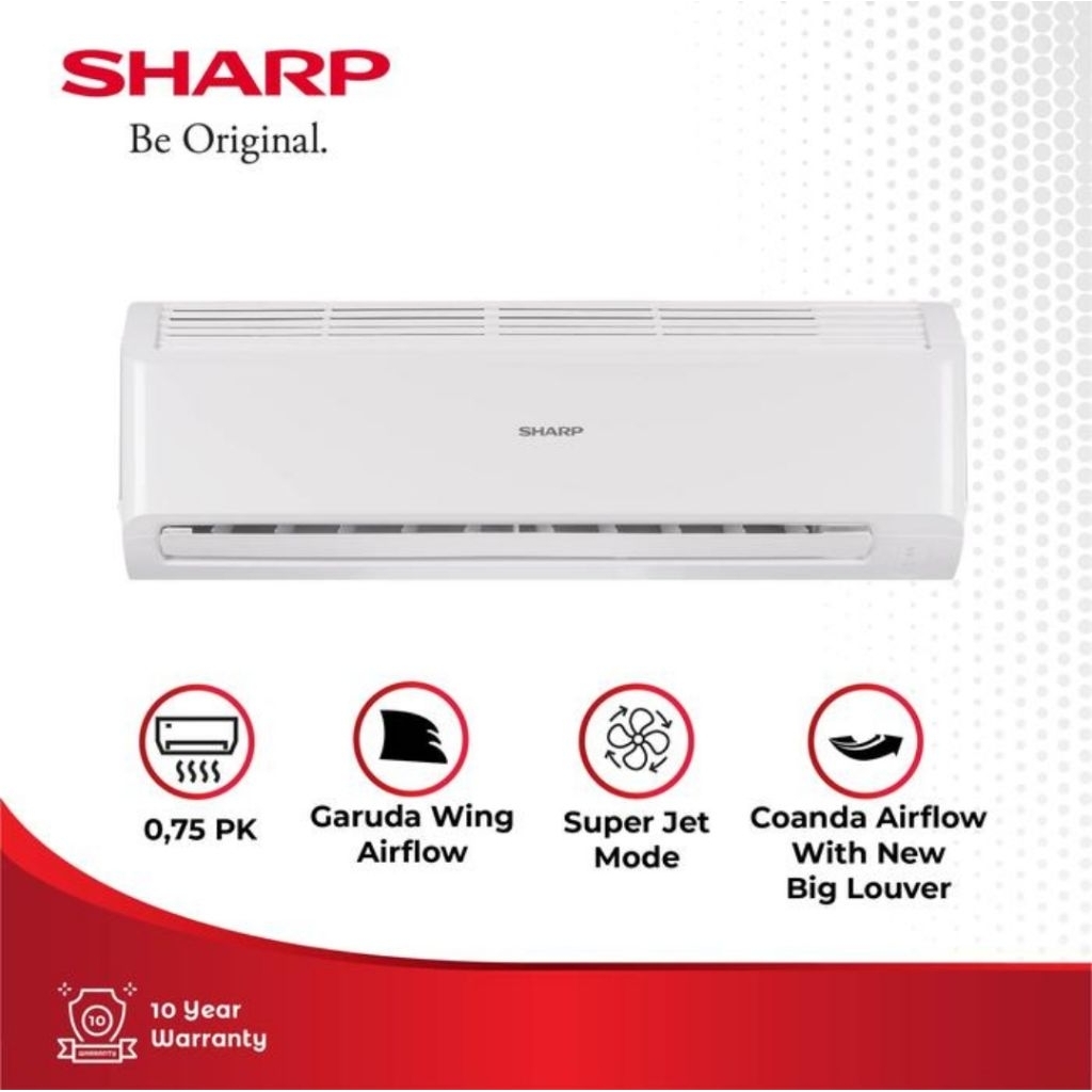 AC SPLIT SHARP GARUDA WING AIR FLOW 0,75PK AH-A7BEY