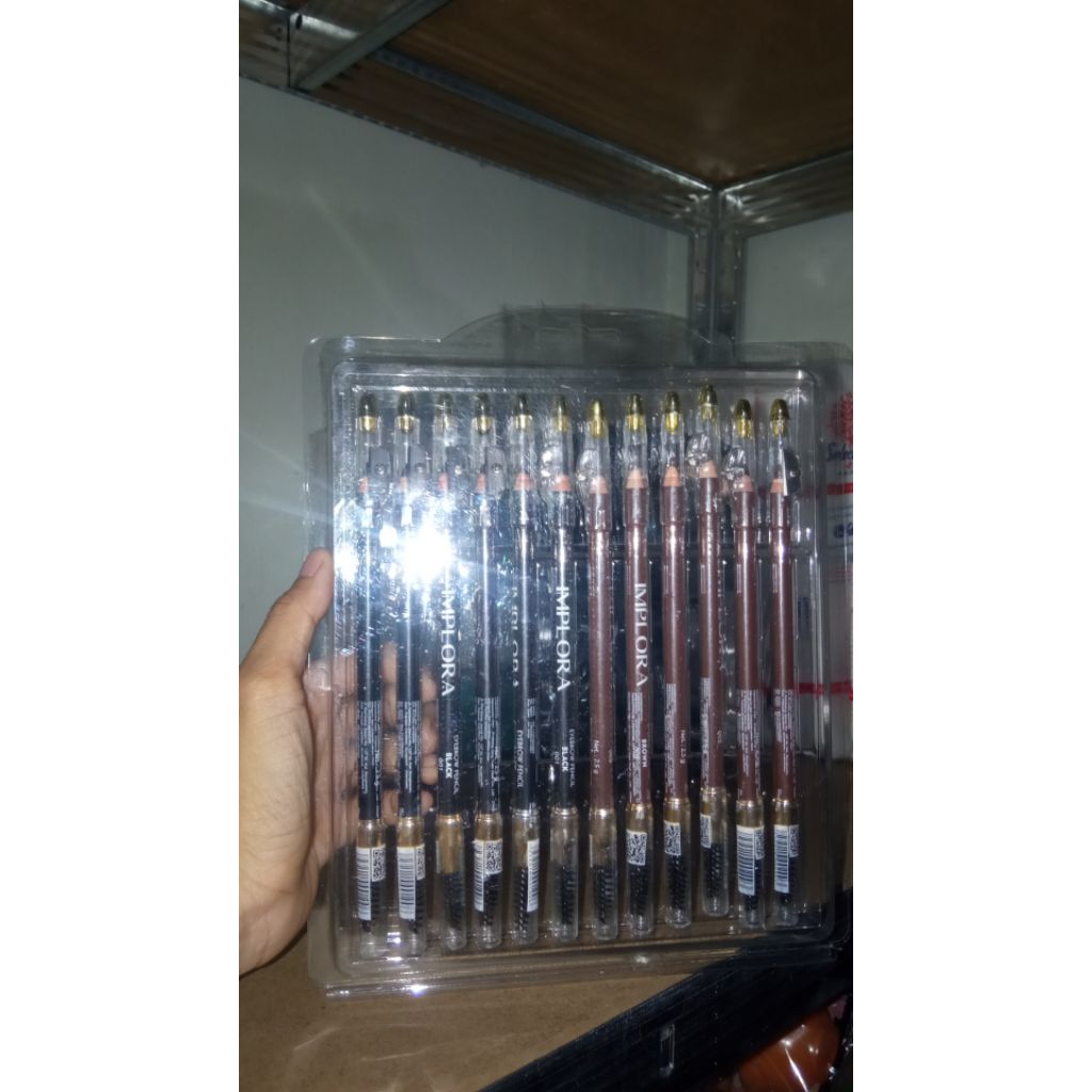 pensil alis implora coklat & hitam