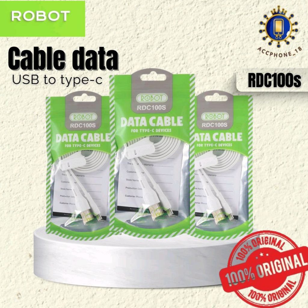 ROBOT RDC100s 2.4A Fast charging 1 m data cable type-C