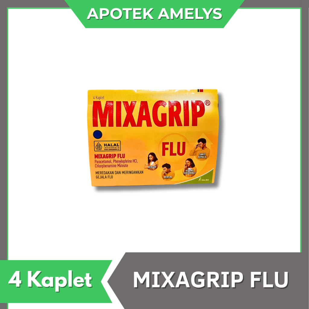 Mixagrip Flu 1 Strip isi 4 Kaplet