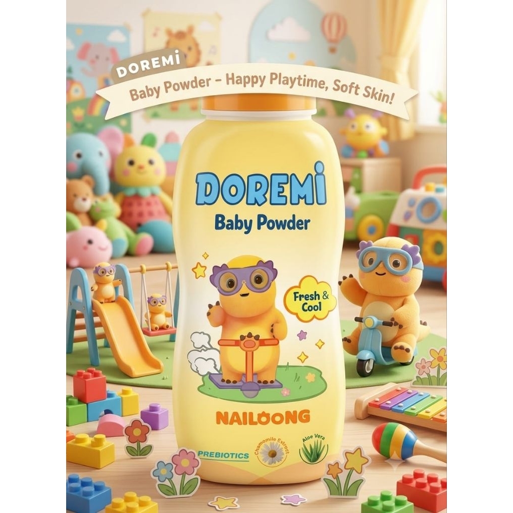 bedak doremi nailoong kuning