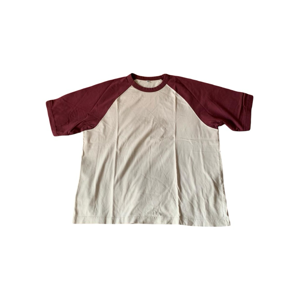 Uniqlo Raglan Tee Maroon