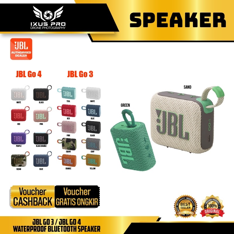 JBL Go 3 / JBL Go 4 Waterproof Bluetooth Speaker