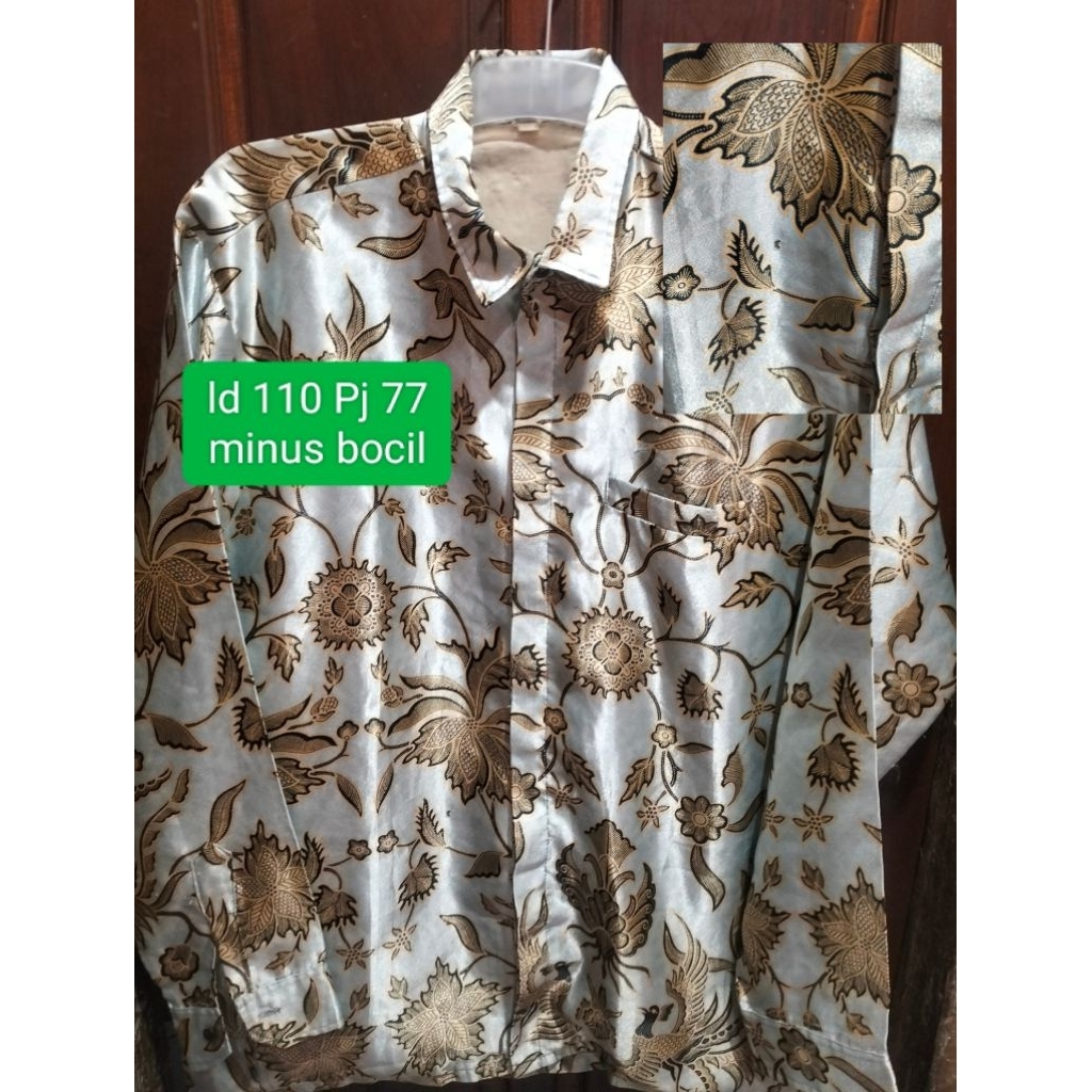 kemeja size L ld 110