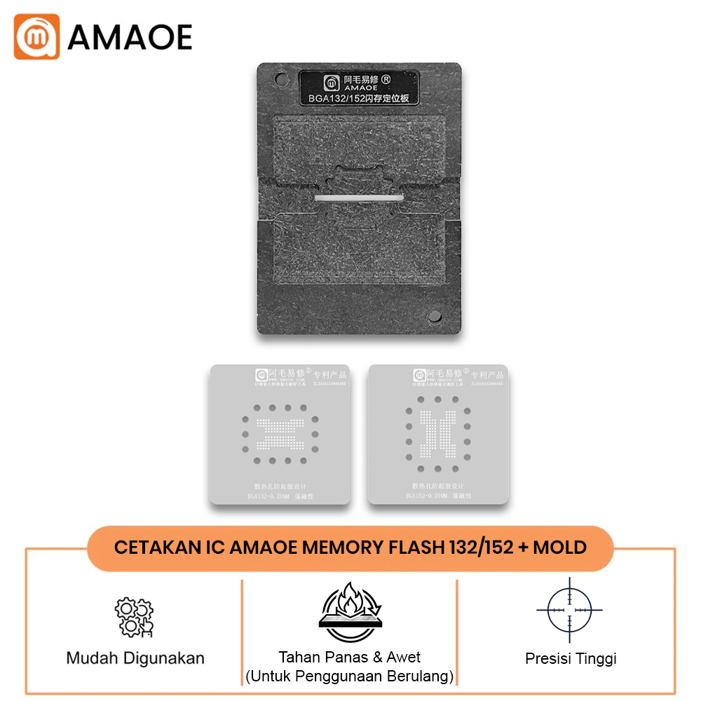 CETAKAN IC AMAOE MEMORY FLASH 132/152 + MOLD