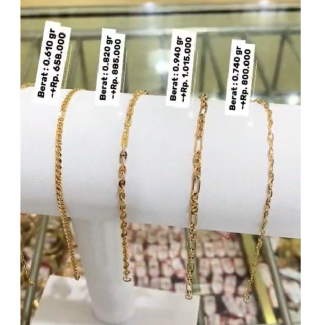 Gelang rantai 17k