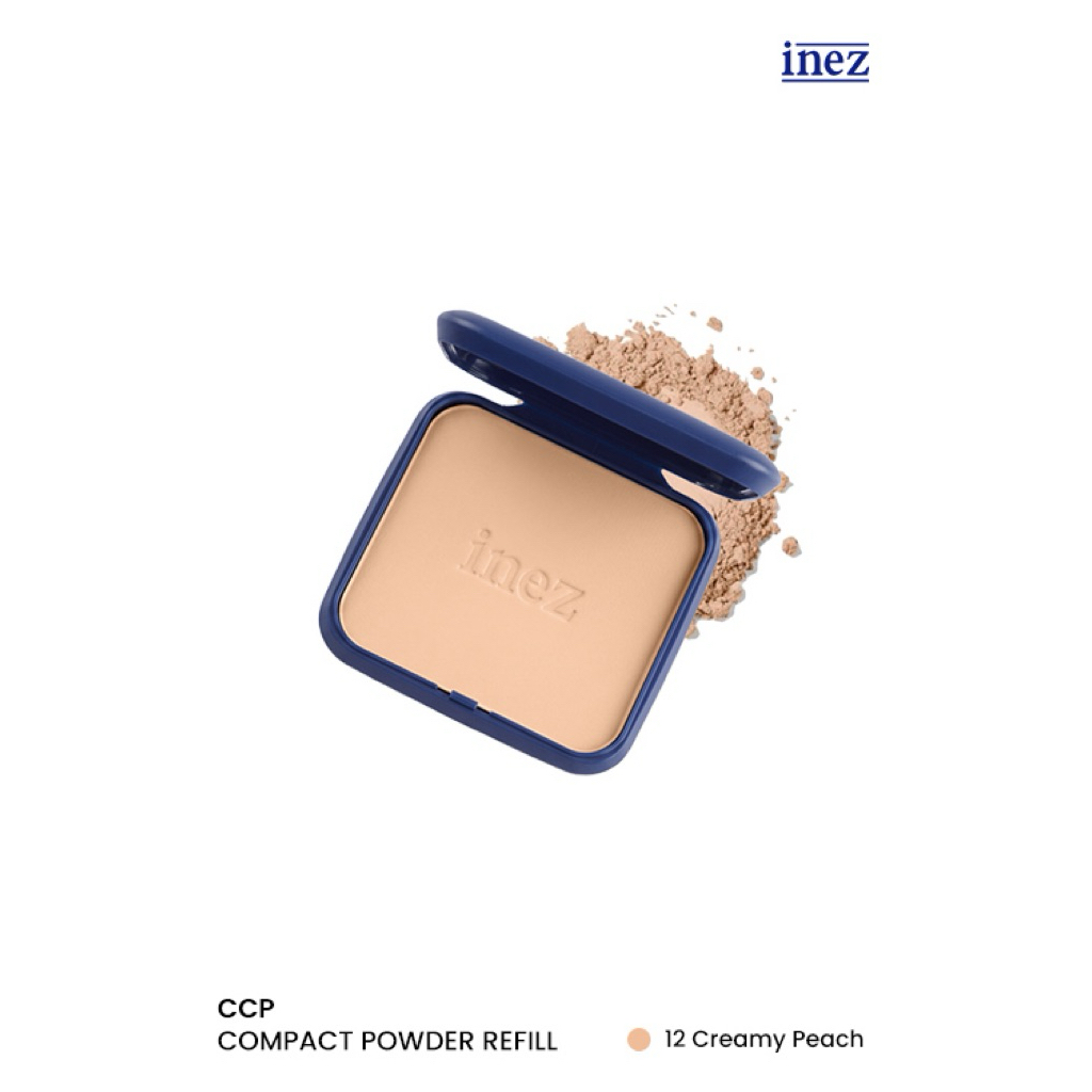 Inez Refill Compact Powder Creamy Peach