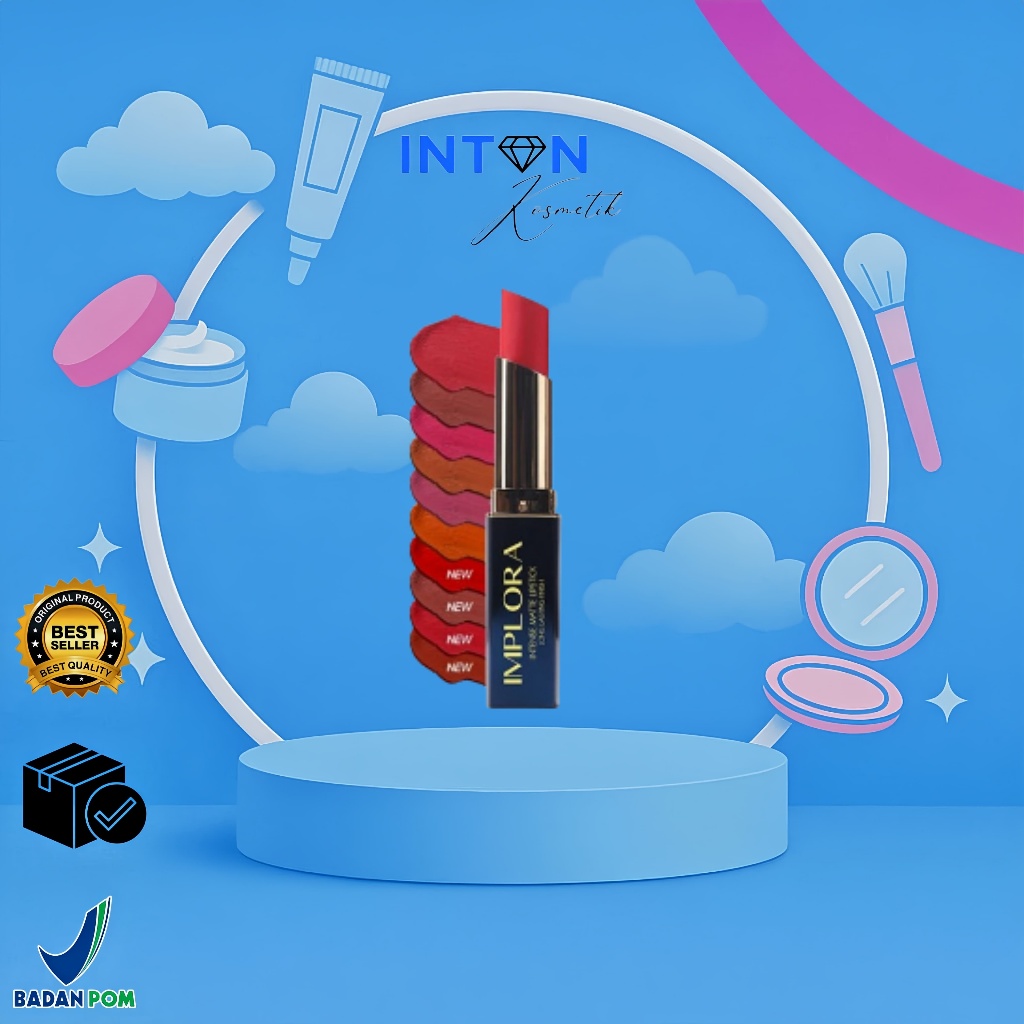 IMPLORA LIPSTICK MATTE TAHAN LAMA TRANSFERPROOF - IMPLORA LIPSTIK PUTAR