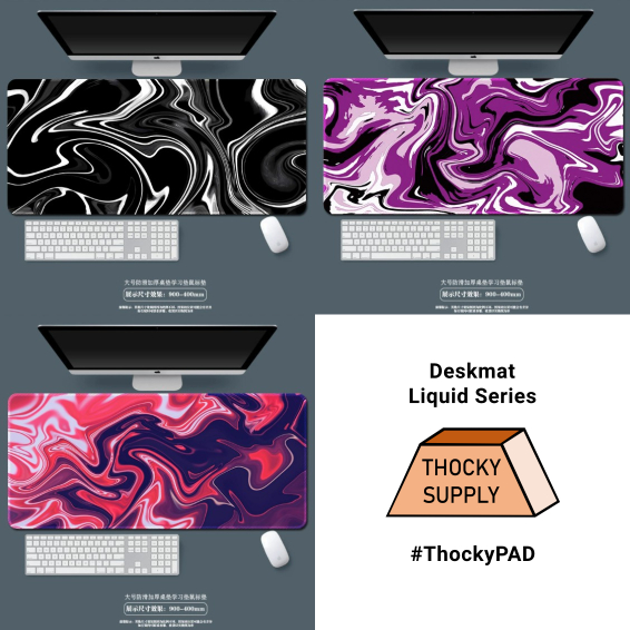 Deskmat/ Large Mousepad Liquid Pattern Series #THOCKYPAD