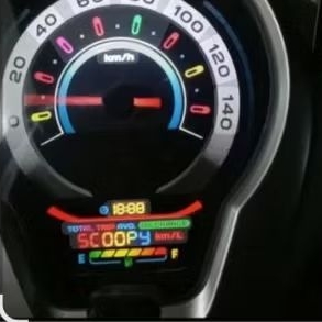 Sticker Speedometer LCD Scoopy 2021