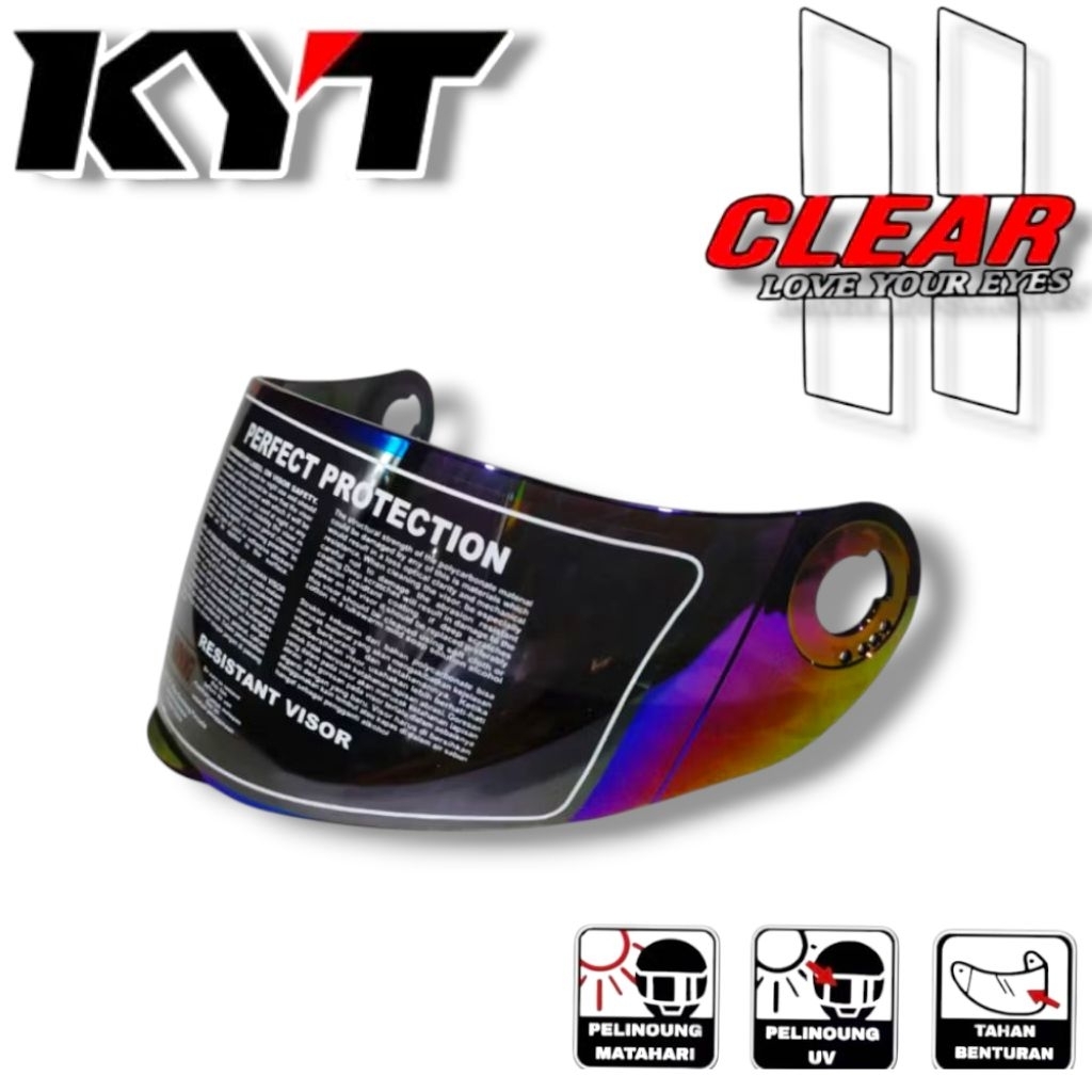 VISOR HELM KACA KYT X ROCKET ALL VARIAN