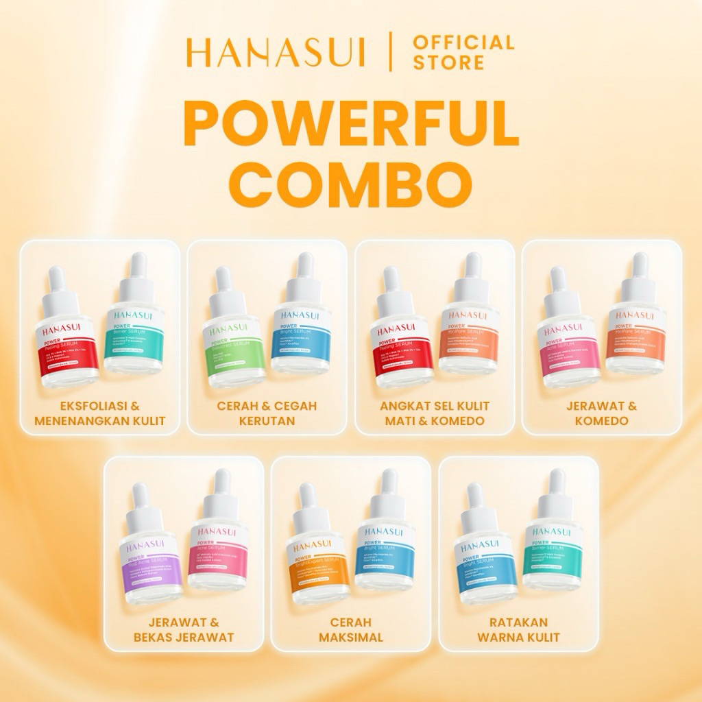 [BUNDLE 2 SERUM] Hanasui Powerful Combo Serum 20ml