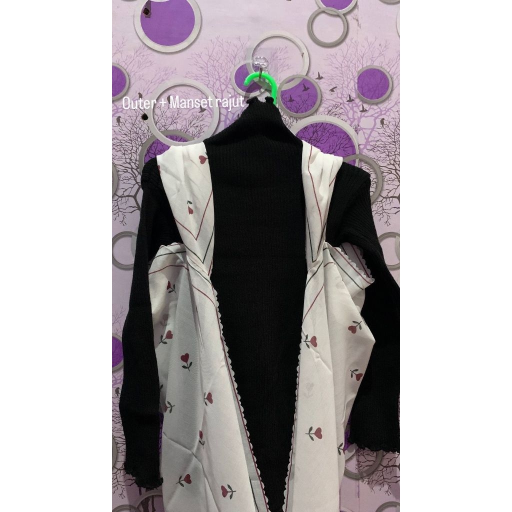 outer dan menset rajut