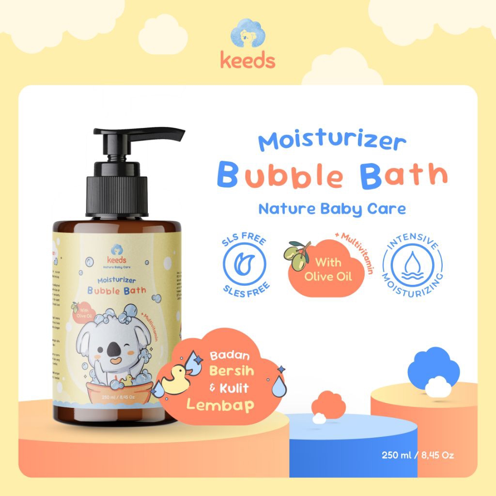 Keeds moisturizer bubble bath 250ml