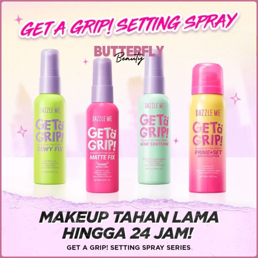 DAZZLE ME Get A Grip Make Up Setting Spray 60ml // Setting Spray