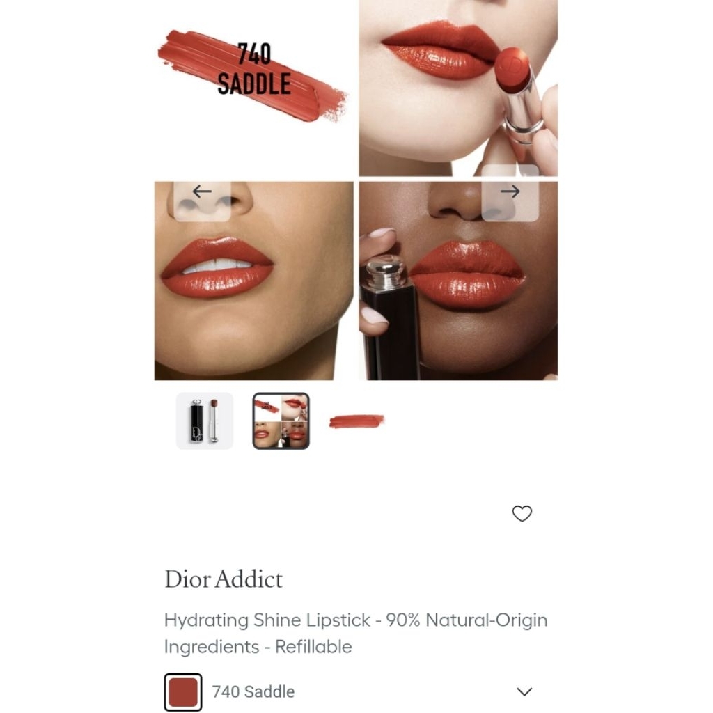 lipstick diorr 740 saddle