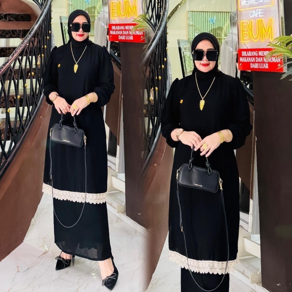 SET ROK TUNIK LAYLA