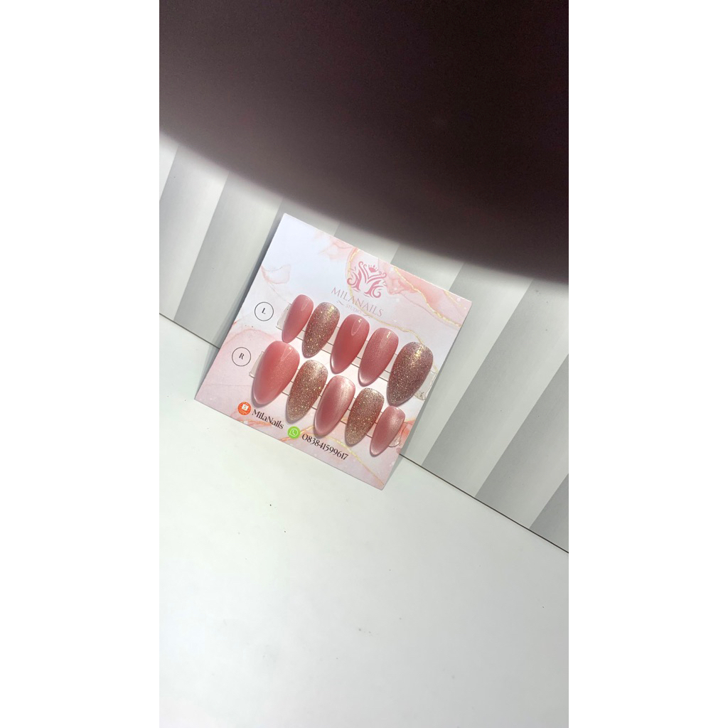 CUSTOM nail art bebas motif