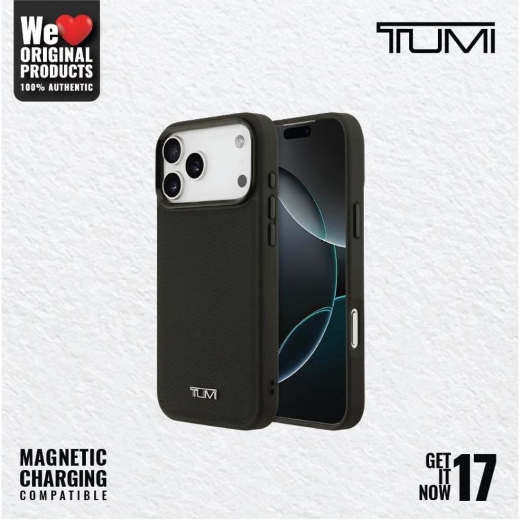 Casing Iphone 17 pro ,  17 Pro Max - TUMI Ballistic Pattern MagSafe Case - Original