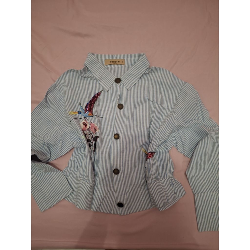 preloved kemeja blue