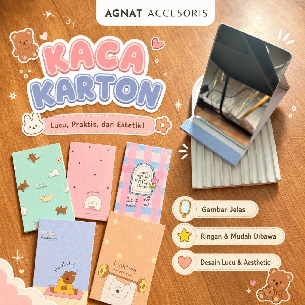 KACA / CERMIN KARTON 9CM X 15CM