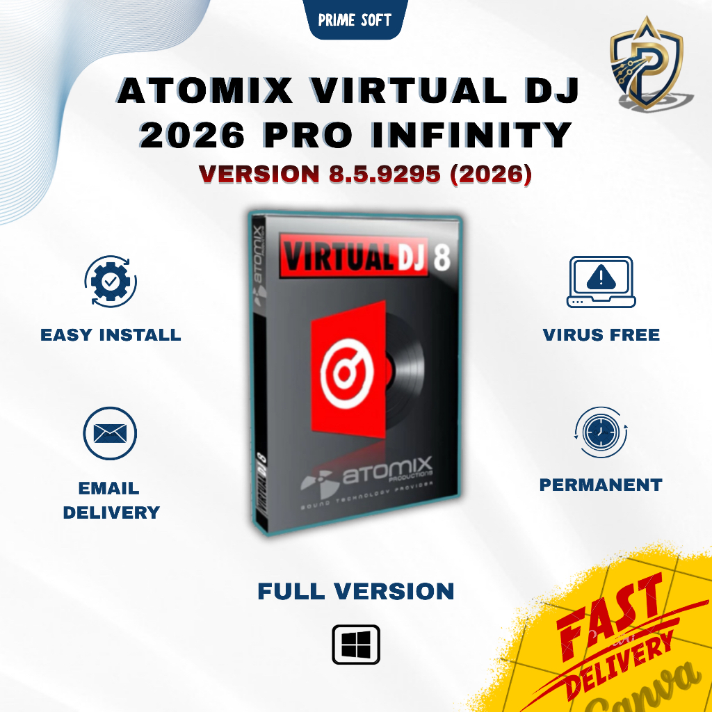 Atomix Virtual DJ 2026 Pro Infinity Version 8.5.9295 Full Version, Virus Free, Permanent