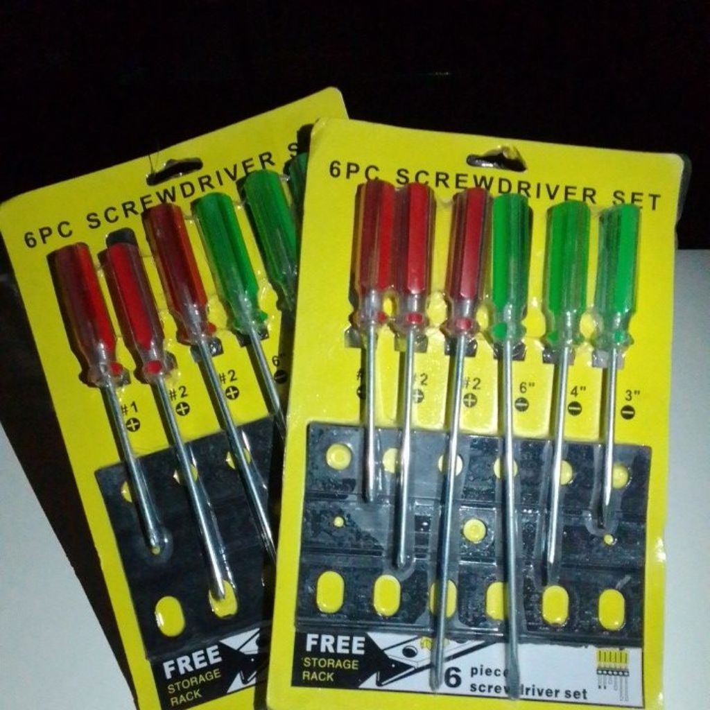 6pc screwdriver set