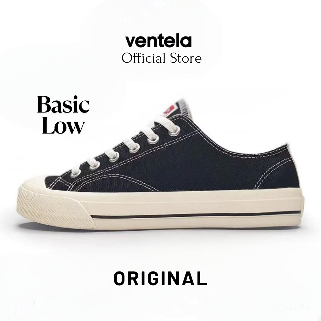 Ventela Basic Low Black Natural Original [OFFICIAL ORIGINAL]