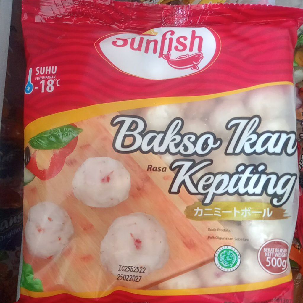 Sunfish Bakso Ikan Kepiting 500gr