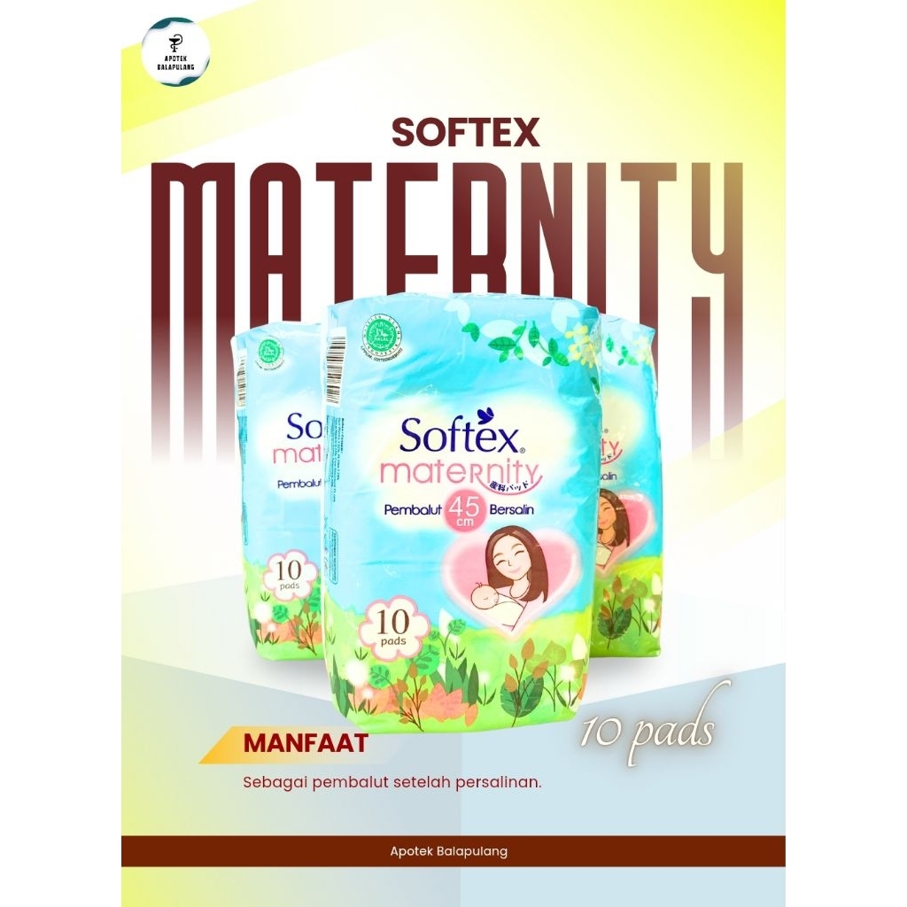 Softex Maternity | Pembalut Nifas |  45cm @10 lembar/pcs