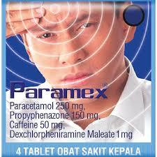 PARAMEX TABLET 1 STRIP 4 TABLET
