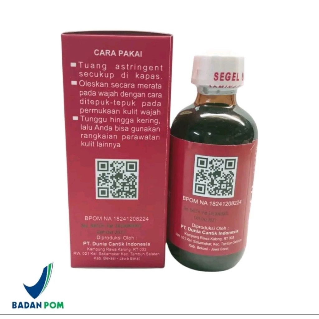TONER CLARIDERM ASTRINGENT BPOM 60ML