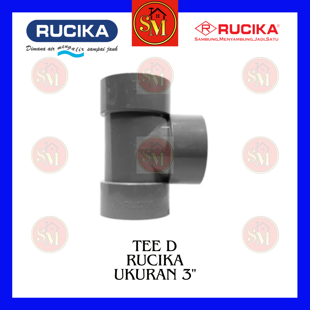 Tee PVC Rucika D 3" ( Tipis )