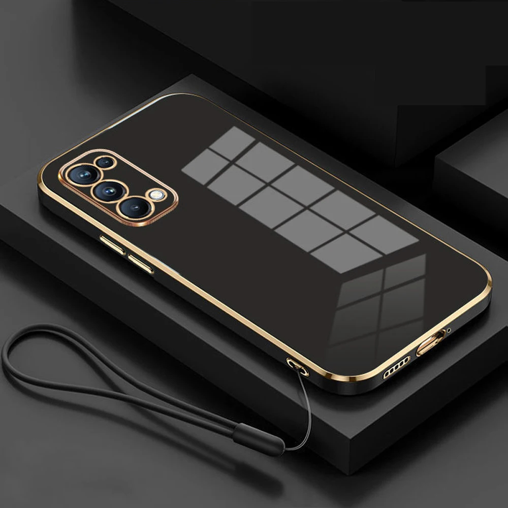 Softcase Oppo Reno 4 Case Luxury Plating Premium Casing